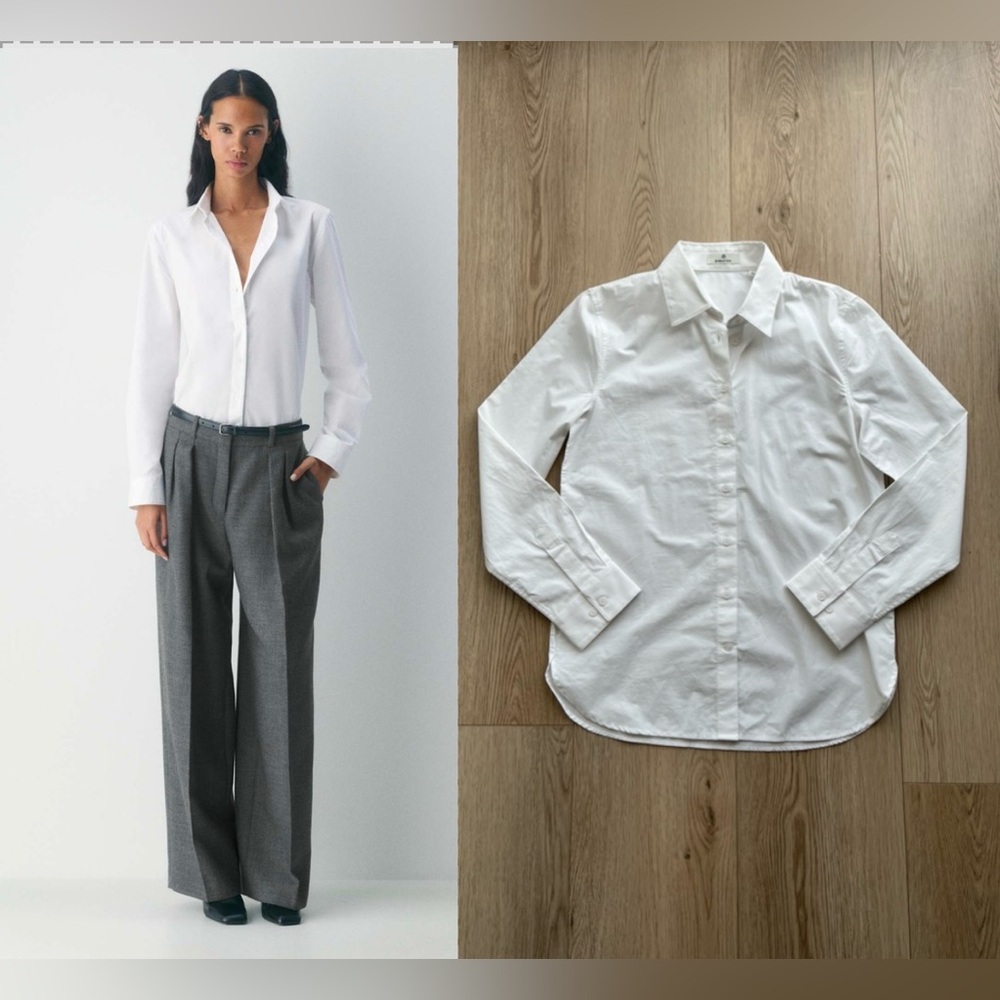 NWOTS Babaton Letterpress Classic Poplin Shirt Sz S